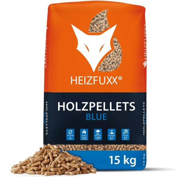 HEIZFUXX Holzpellets Blue 6mm ENplusA1, 65 x 15kg Palette - Image 2