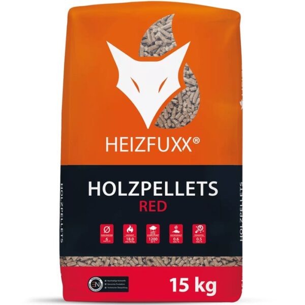 HEIZFUXX Holzpellets Red 6mm ENplusA1, 65 x 15kg Palette - Image 3