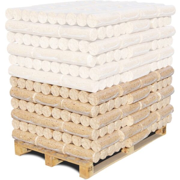 NESTRO Nadelholzbriketts rund ohne Loch 480kg - Image 2